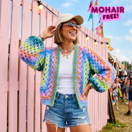 MYPZ Chunky Mohair-vest Lemon Garden