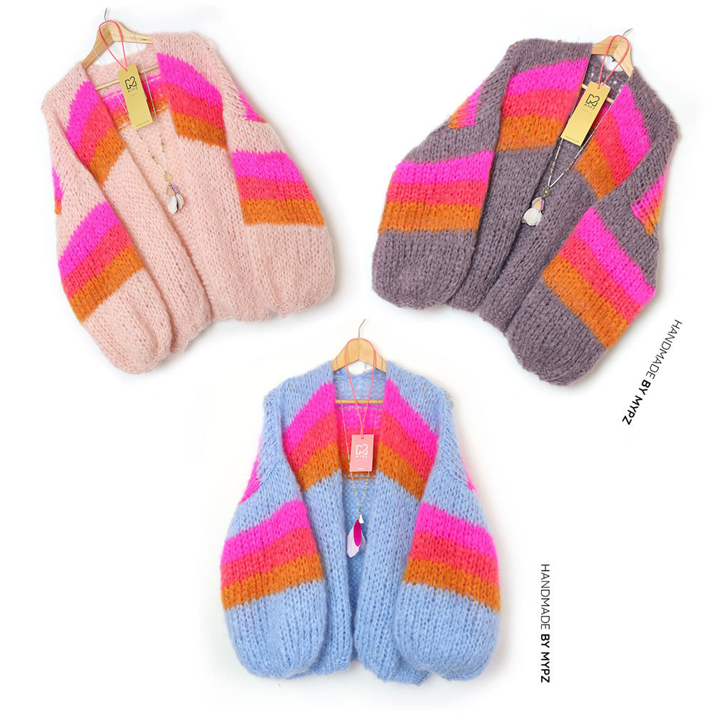 Breipakket – MYPZ Chunky Mohair vest Fluffy Cloud No.15 (ENG-NL-ES)