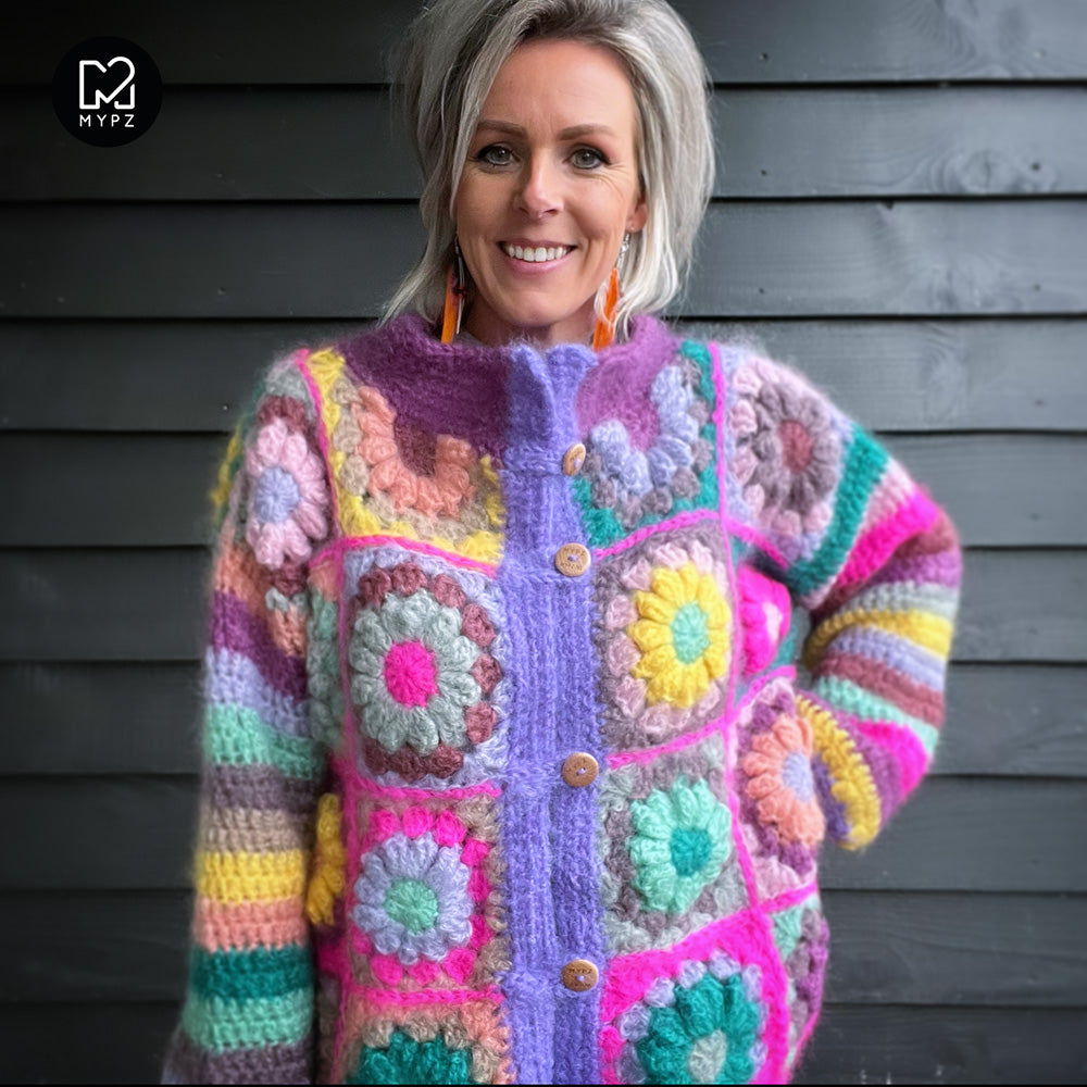 Haakpakket - MYPZ 3D Granny Vest Sunflower (ENG-NL)