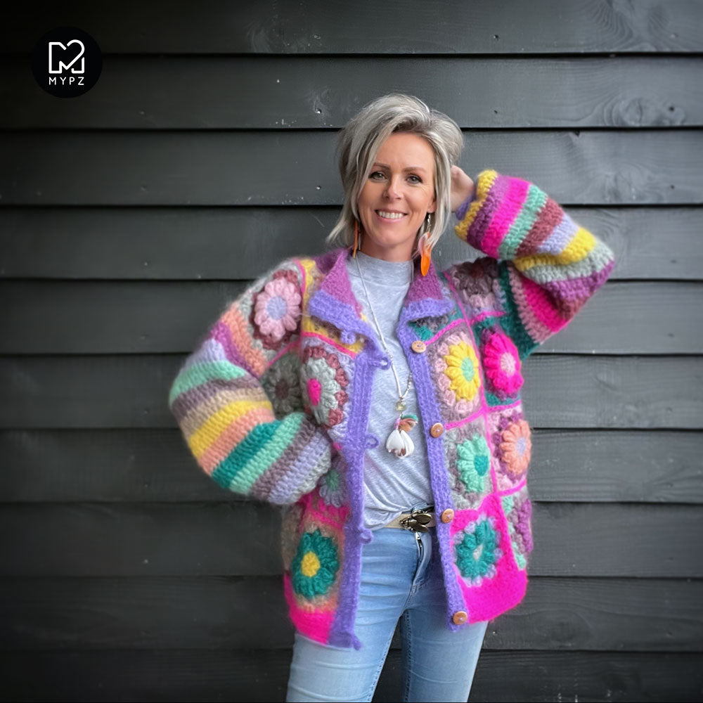 Haakpakket - MYPZ 3D Granny Vest Sunflower (ENG-NL)