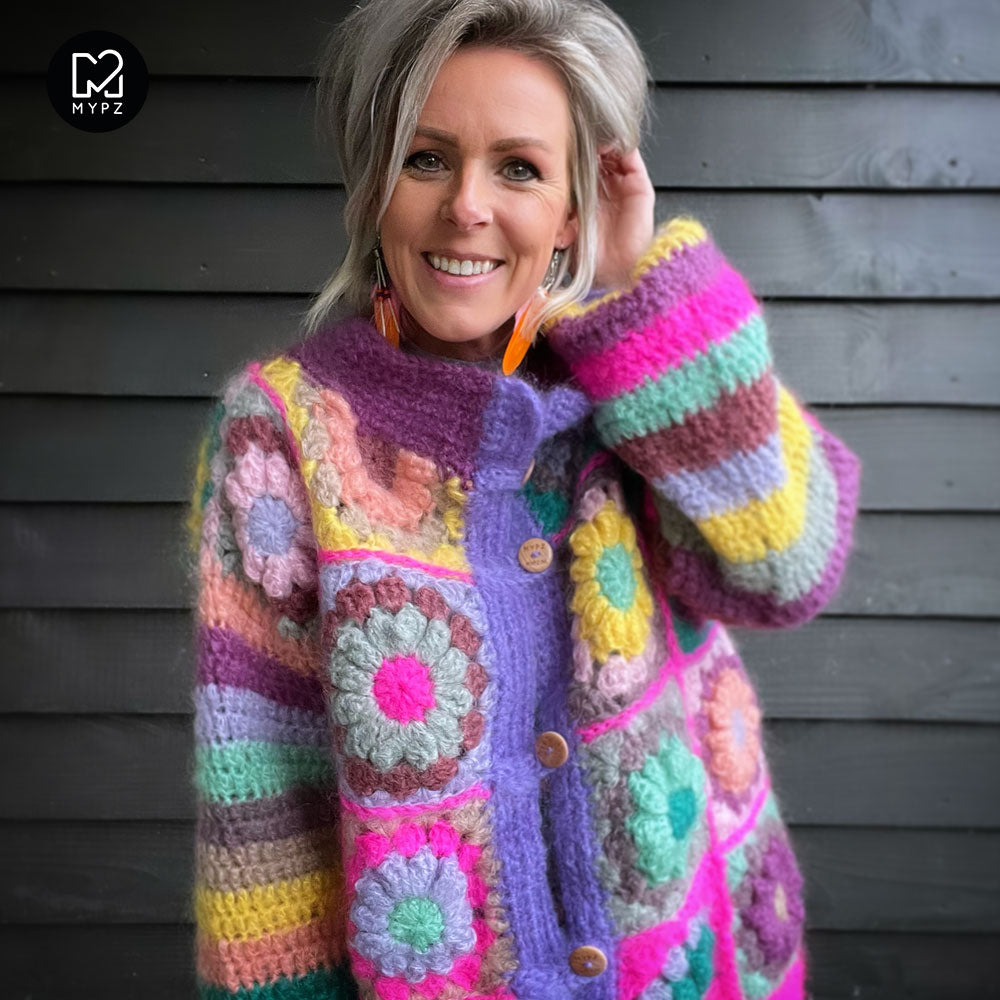 Haakpakket - MYPZ 3D Granny Vest Sunflower (ENG-NL)