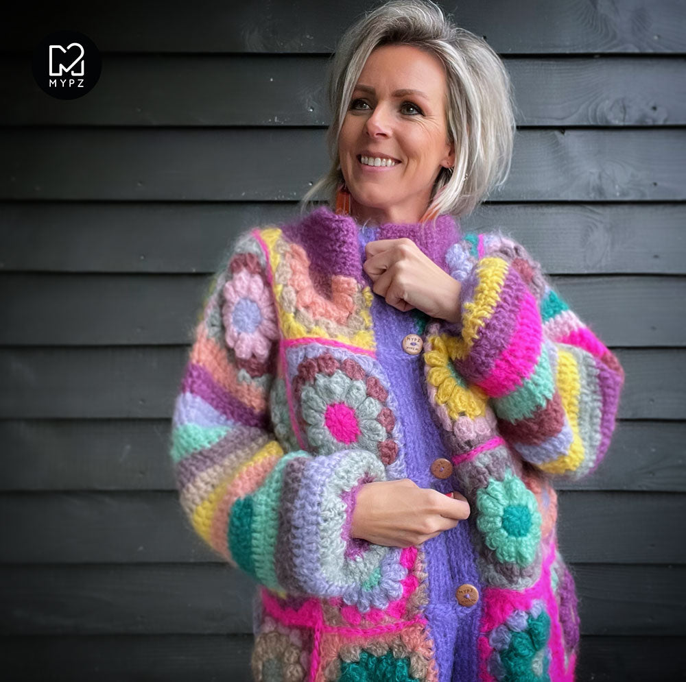 Haakpakket - MYPZ 3D Granny Vest Sunflower (ENG-NL)