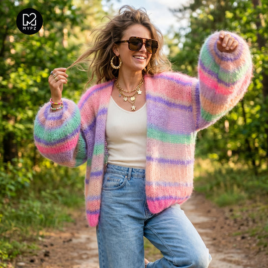 Breipatroon – MYPZ Basic Light Mohair Cardigan Blaze & Berry No. 10 (ENG-NL-DE)
