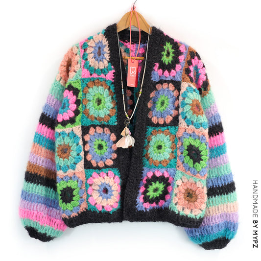 Haakpakket - MYPZ Granny square Mohair vest Treasure (ENG-NL-DE)