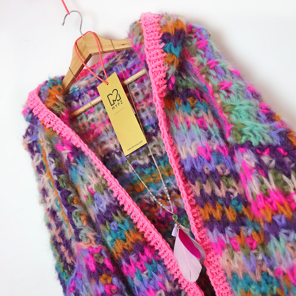 Breipatroon – MYPZ Chunky Mohair Rib Vest Confetti No.12 (ENG-NL)