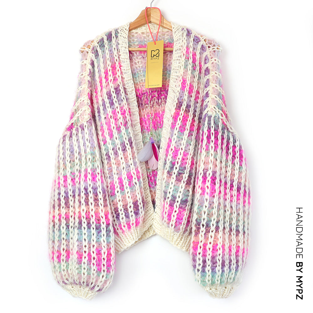 Breipakket – MYPZ Chunky Mohair Rib Vest Dusty-Pink No.12 (ENG-NL)