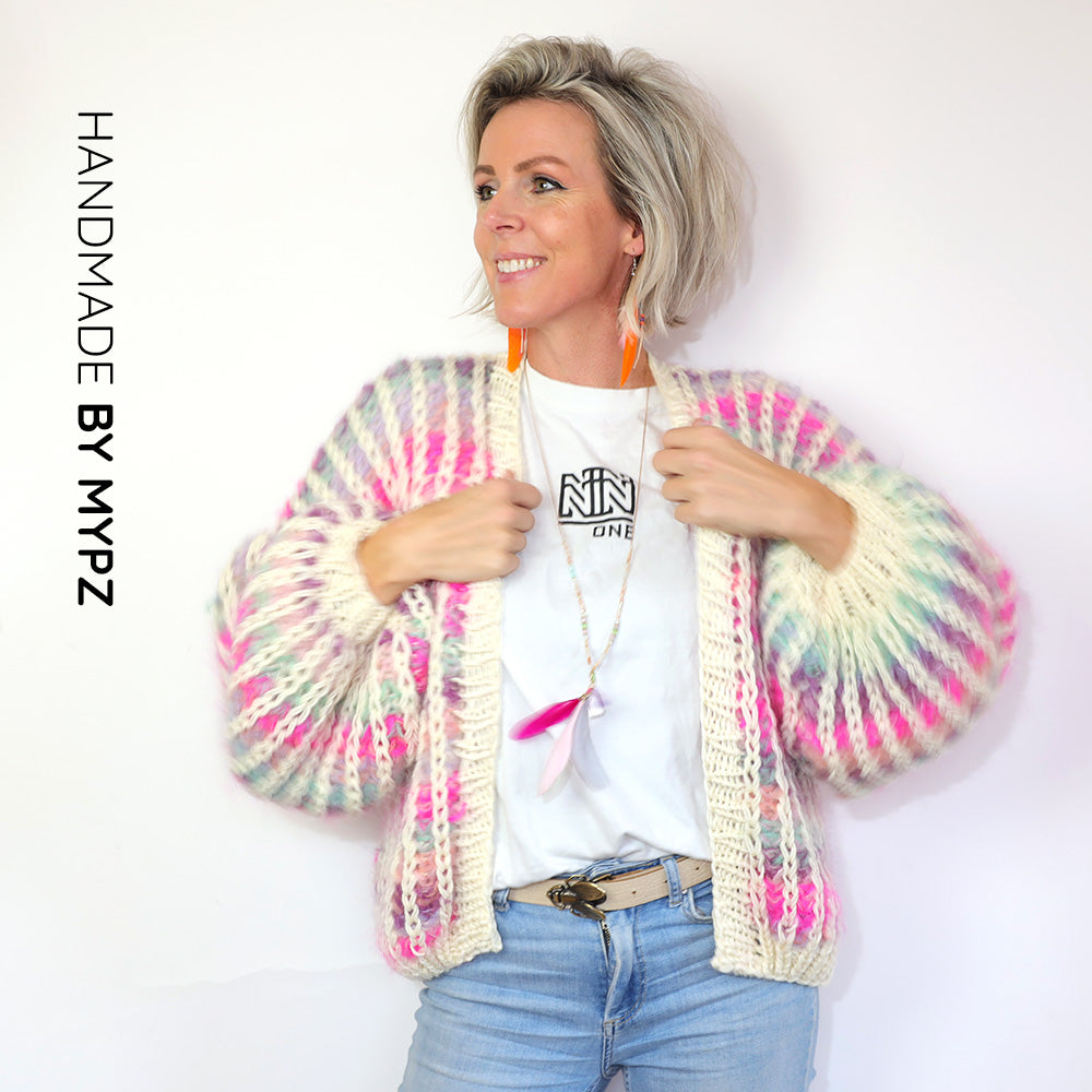 Breipatroon – MYPZ Chunky Mohair Rib Vest Dusty-Pink No.12 (ENG-NL)