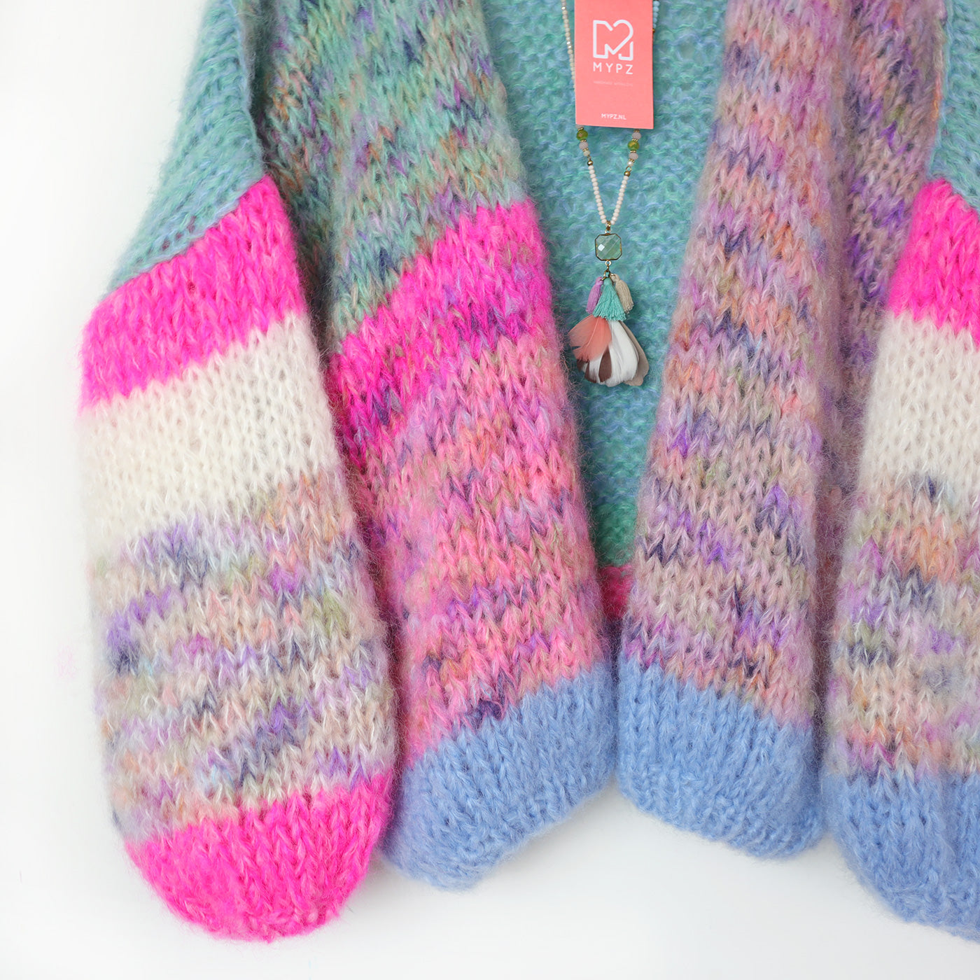 Breipatroon – Chunky Mohair Vest Flowerfields No.12 (ENG-NL)