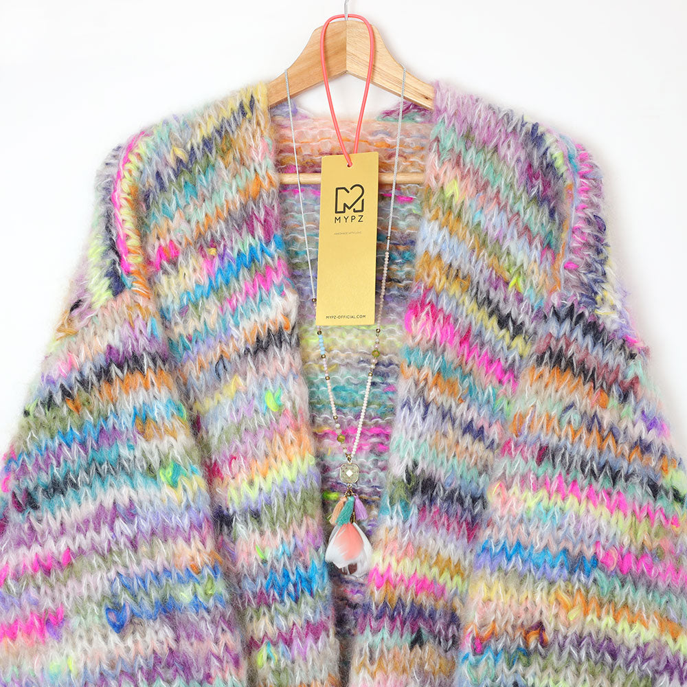 Breipakket – MYPZ Chunky Mohair vest Scrap No.15 (ENG-NL-ES)