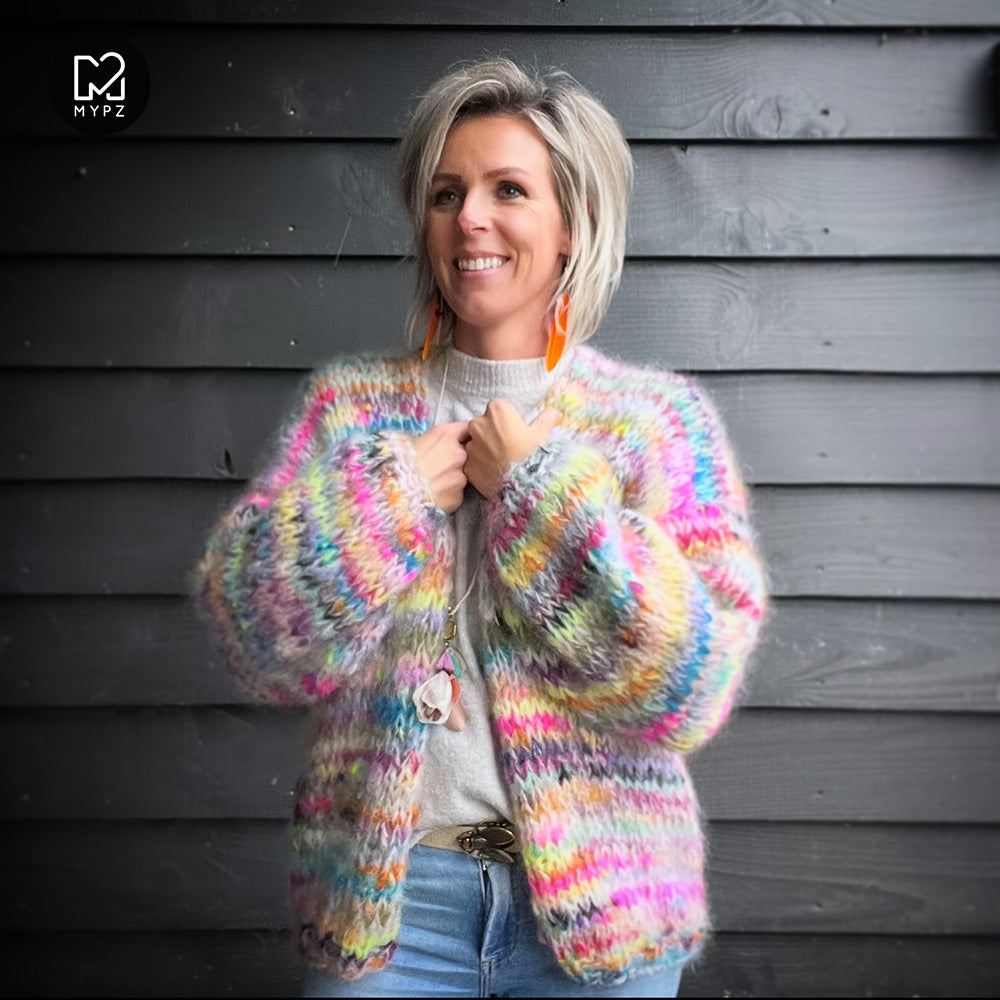 Breipakket – MYPZ Chunky Mohair vest Scrap No.15 (ENG-NL-ES)