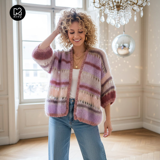 Breipakket – MYPZ Short Light Mohair Cardigan Emma No10 (ENG-NL-DE)