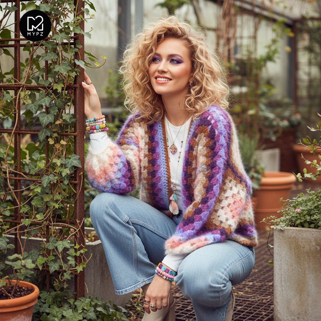 Haakpakket - MYPZ Hexagon Cardigan Elise (ENG-NL-DE)