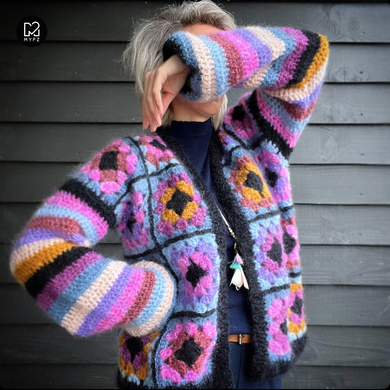 Haakpakket - MYPZ Granny square cardigan Lovestory (ENG-NL)