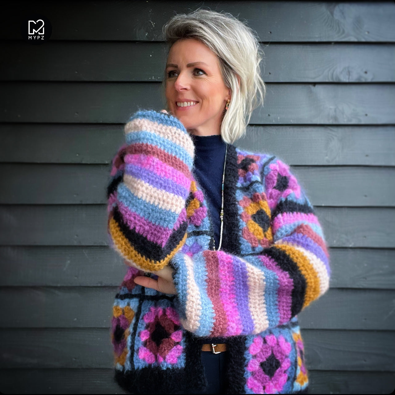 Haakpakket - MYPZ Granny square cardigan Lovestory (ENG-NL)