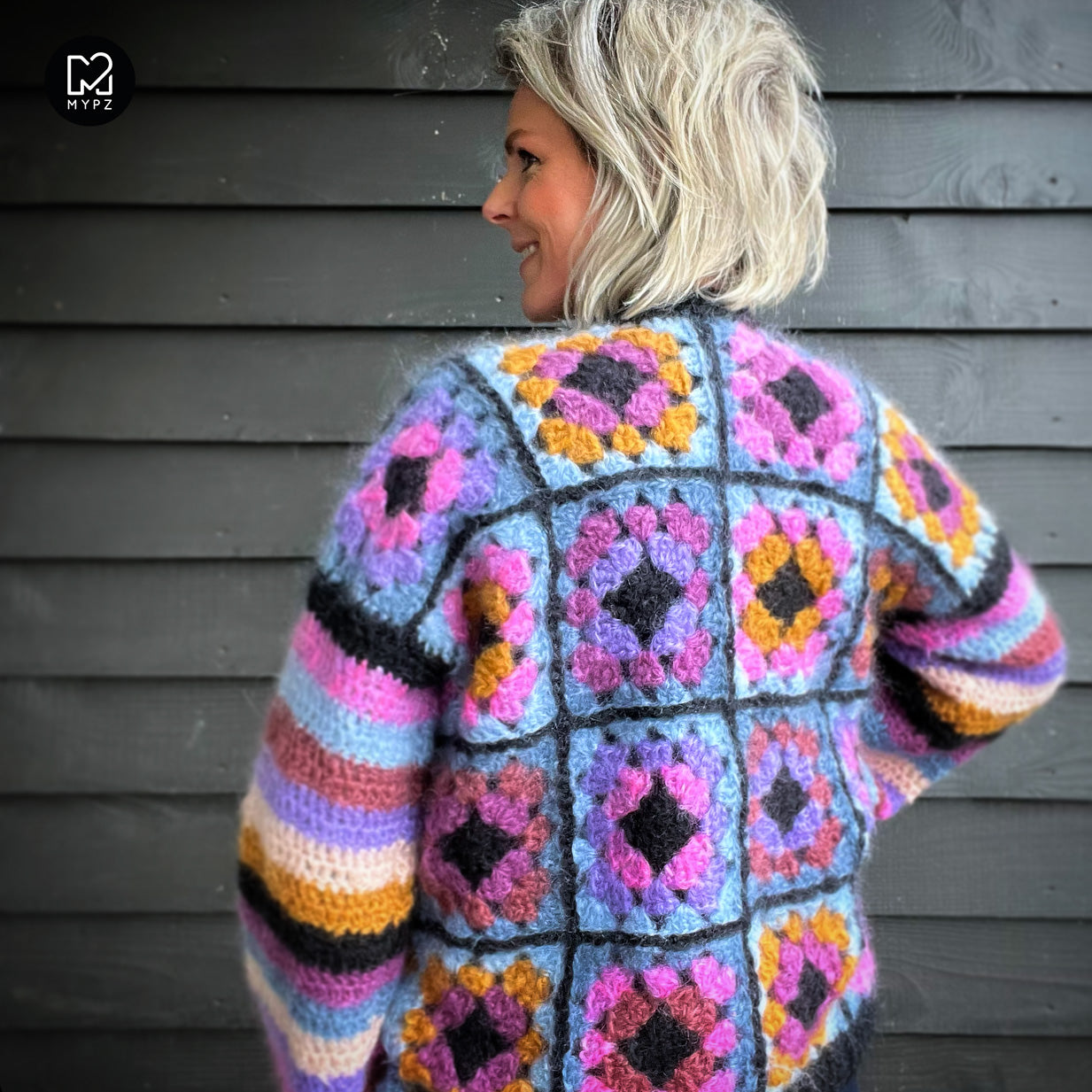 Haakpakket - MYPZ Granny square cardigan Lovestory (ENG-NL)