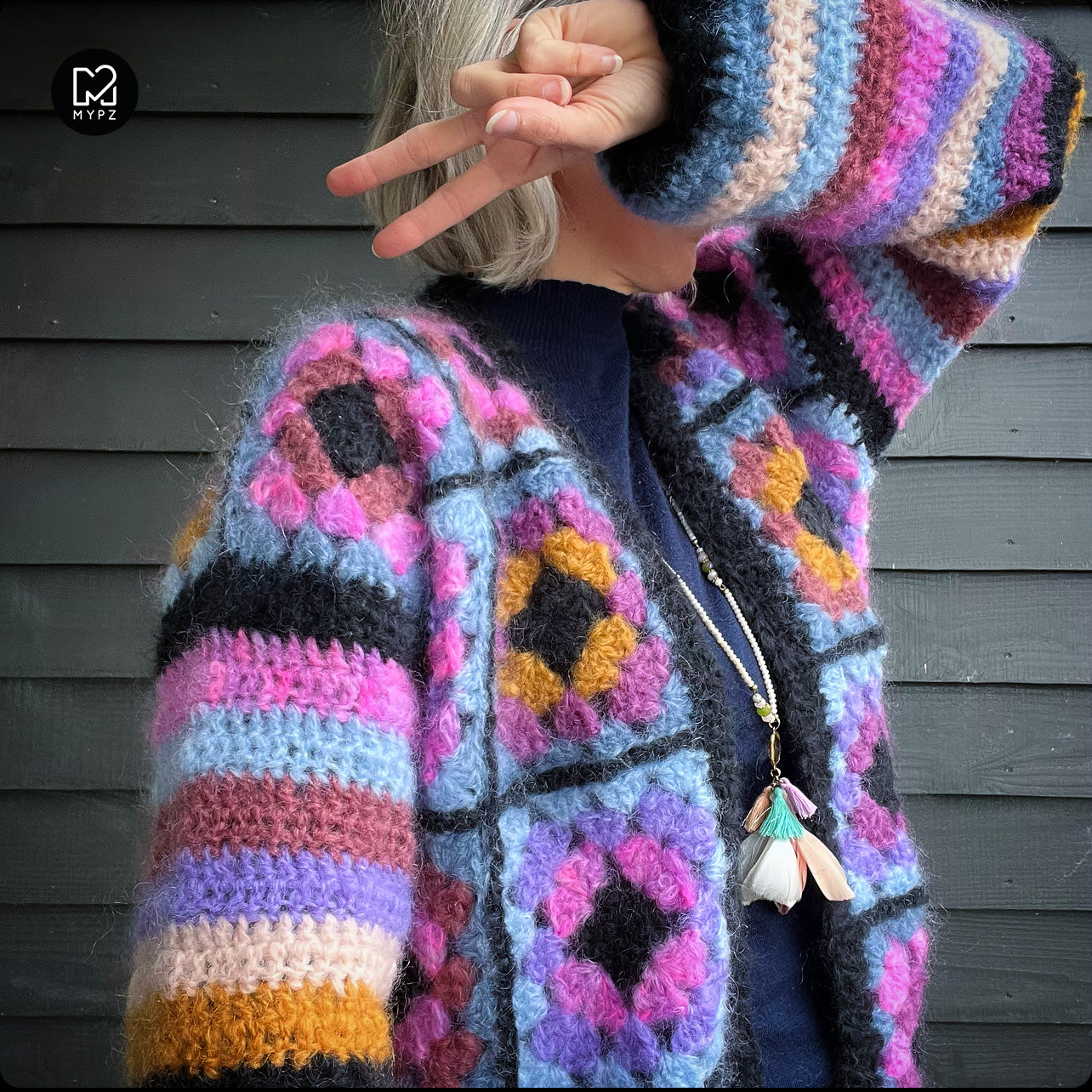 Haakpakket - MYPZ Granny square cardigan Lovestory (ENG-NL)