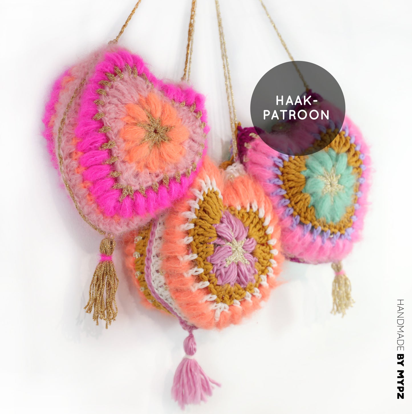 Haakpatroon - MYPZ 3D Hart tas (ENG-NL-DE-FR-ES)
