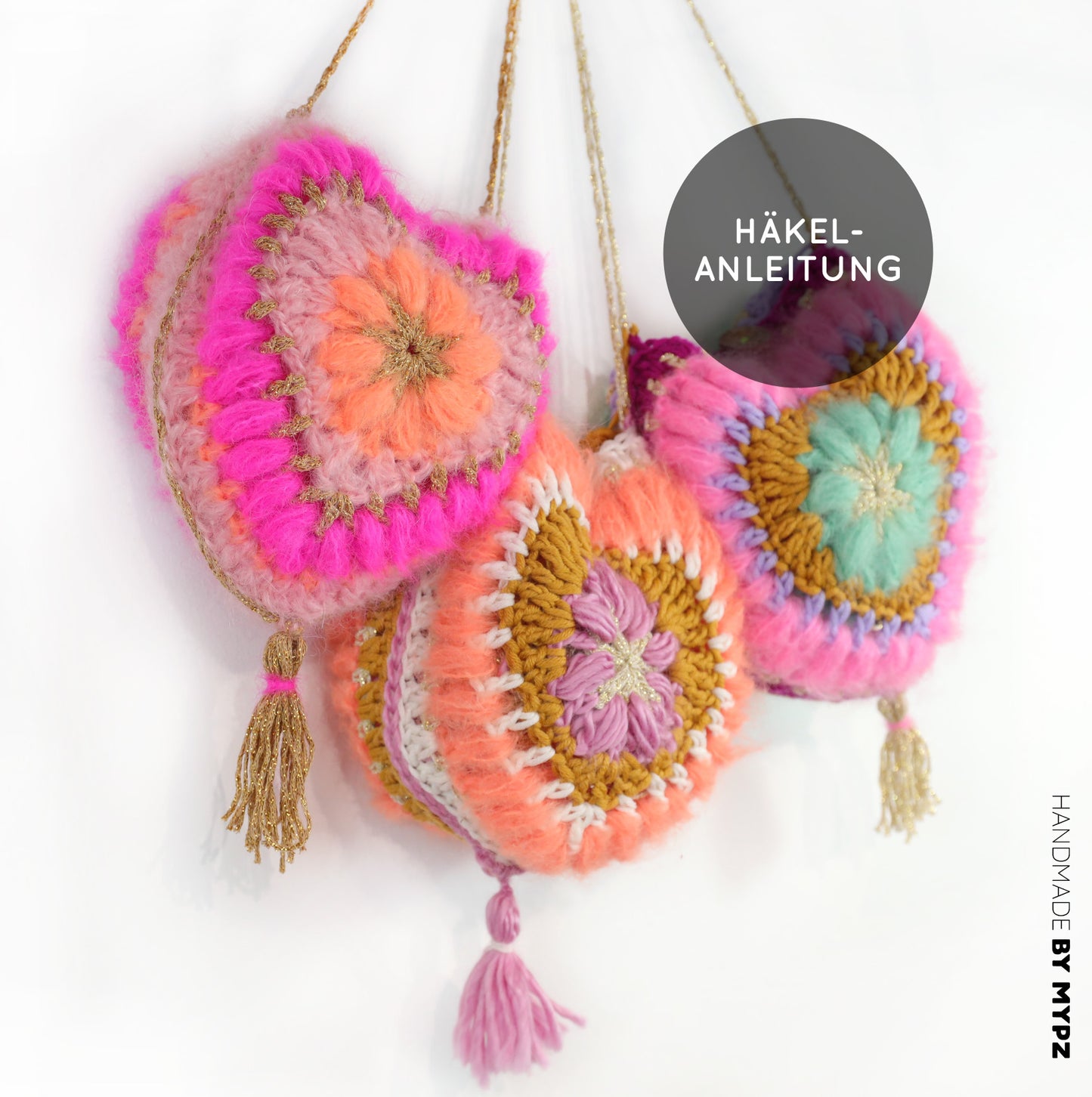 Haakpatroon - MYPZ 3D Hart tas (ENG-NL-DE-FR-ES)