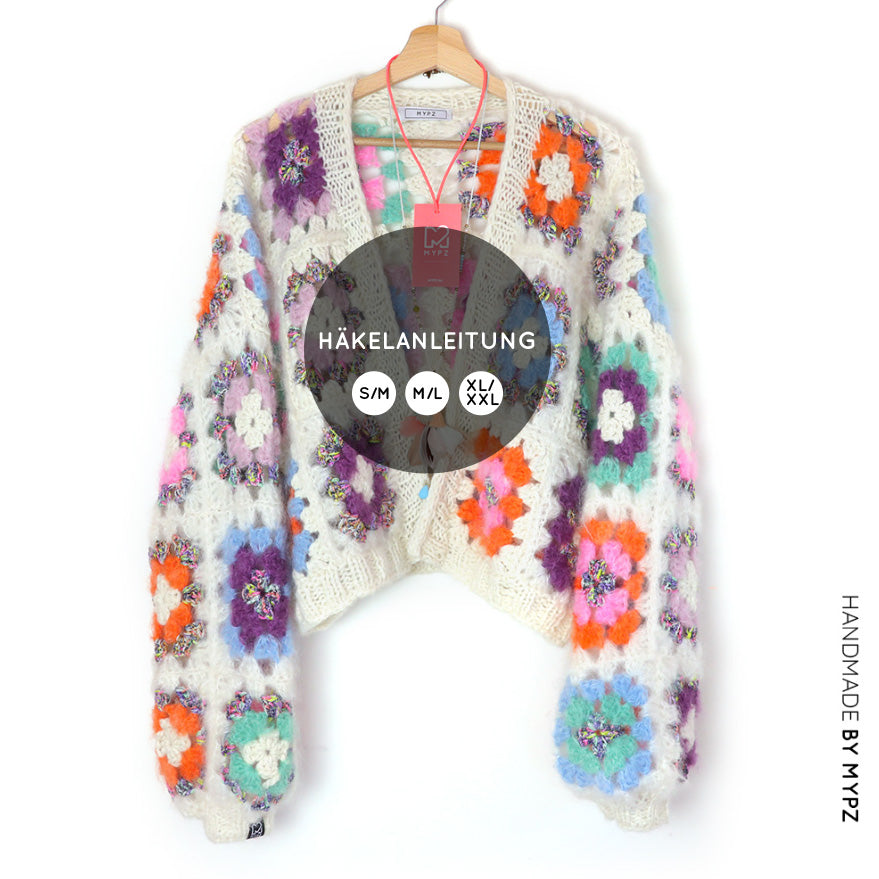 Haakpatroon - MYPZ Dreamy Granny square bomber vest Off White (ENG-NL)