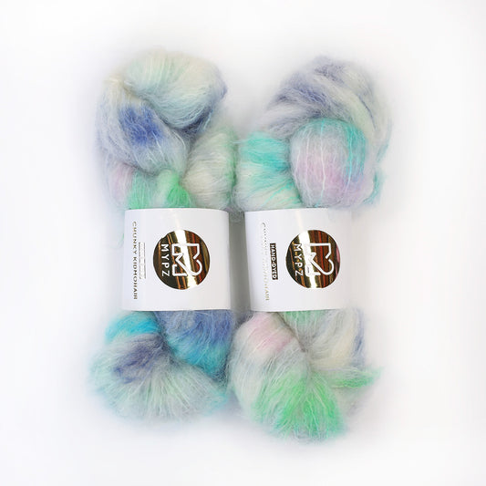 MYPZ Chunky kidmohair DK – handgeverfd Blue Lagoon