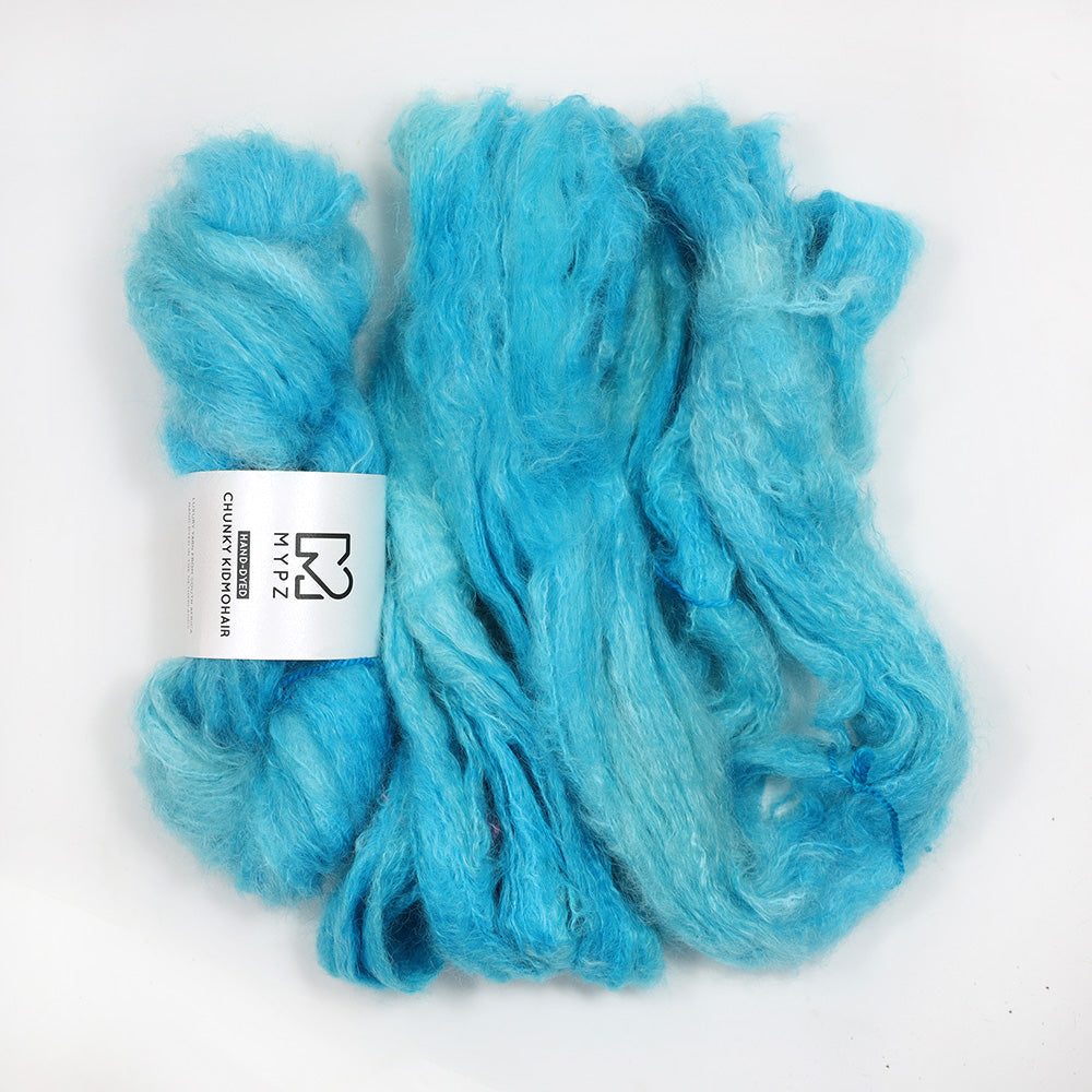 MYPZ Chunky kidmohair DK – handgeverfd 'The New Pretty Blue'