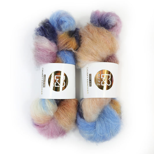 MYPZ Chunky kidmohair DK – handgeverfd Western