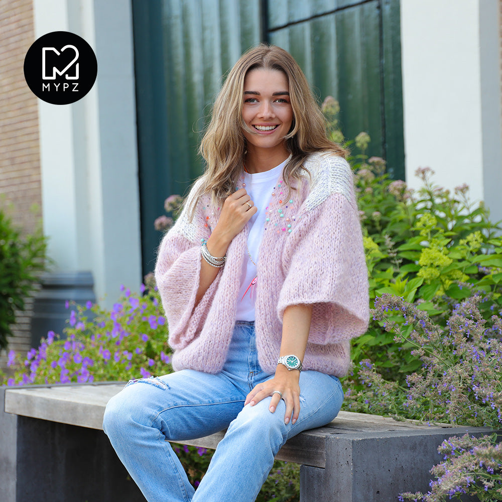 Breipakket – MYPZ Light Mohair cardigan Jewel no10 (ENG-NL)