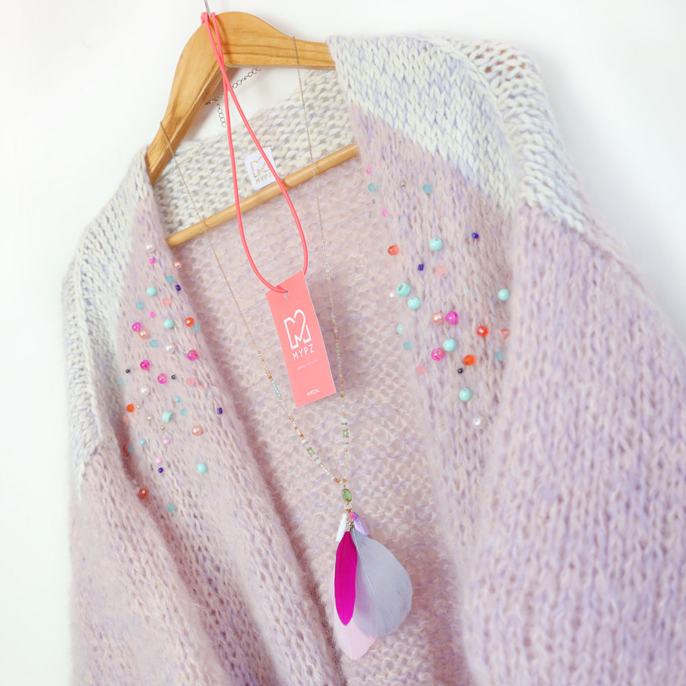 Breipakket – MYPZ Light Mohair cardigan Jewel no10 (ENG-NL)