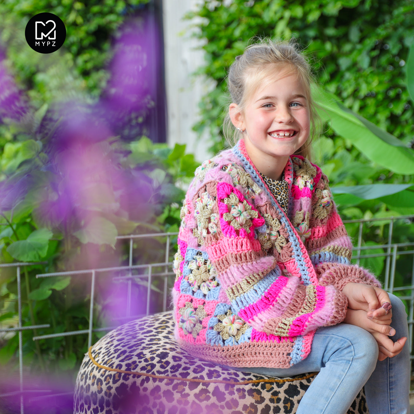 Haakpakket - Flowergranny vestje Fusion voor kinderen