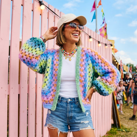 Haakpatroon - MYPZ Hexagon Cardigan Lemon Garden (ENG-NL-DE)