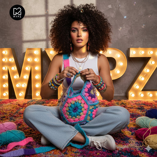 Haakpakket - MYPZ hexagon bag Pacha (ENG-NL-DE)