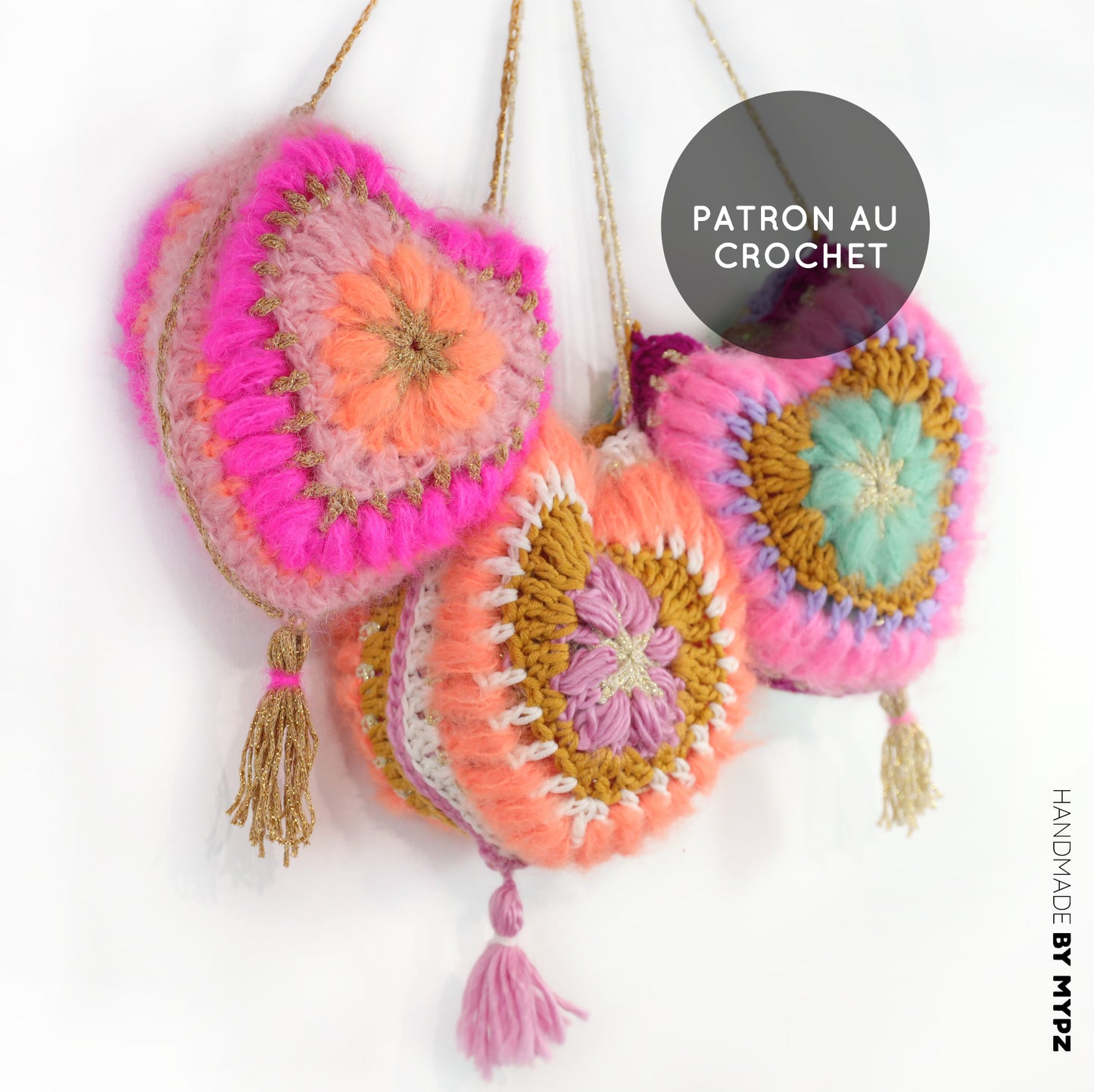 Haakpatroon - MYPZ 3D Hart tas (ENG-NL-DE-FR-ES)