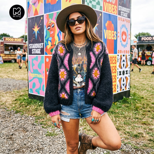 Haakpatroon - MYPZ Masterpiece vest Pink Star (ENG-NL)