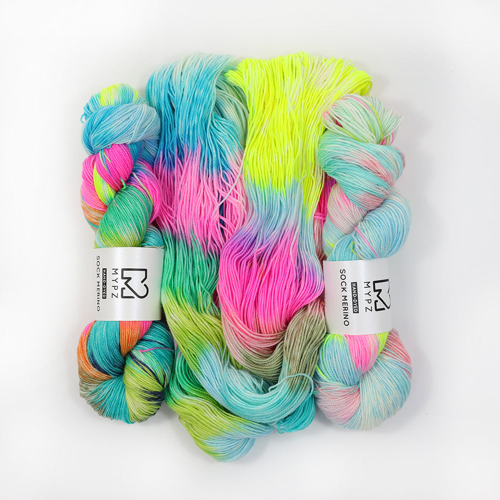 MYPZ Sock Merino Fade Set Happy Forest