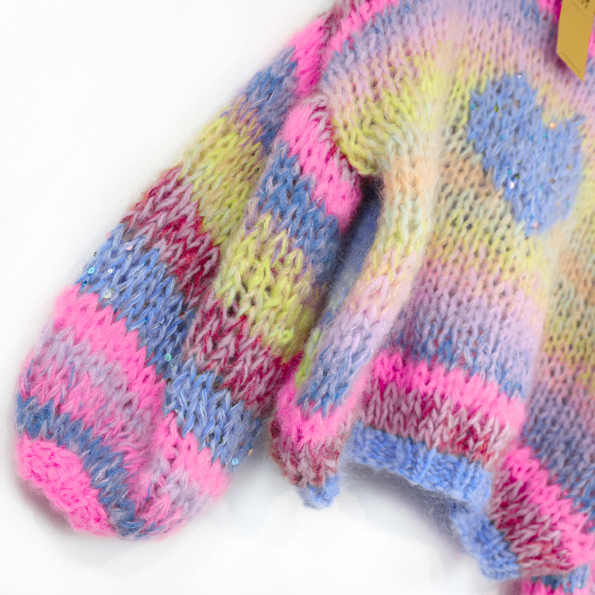 Knitting Kit – MYPZ Short Chunky Alpaca-Mohair Pullover Sunset Rave No15 (ENG-DE-NL-ES-FR-IT-DA-SV-NO)