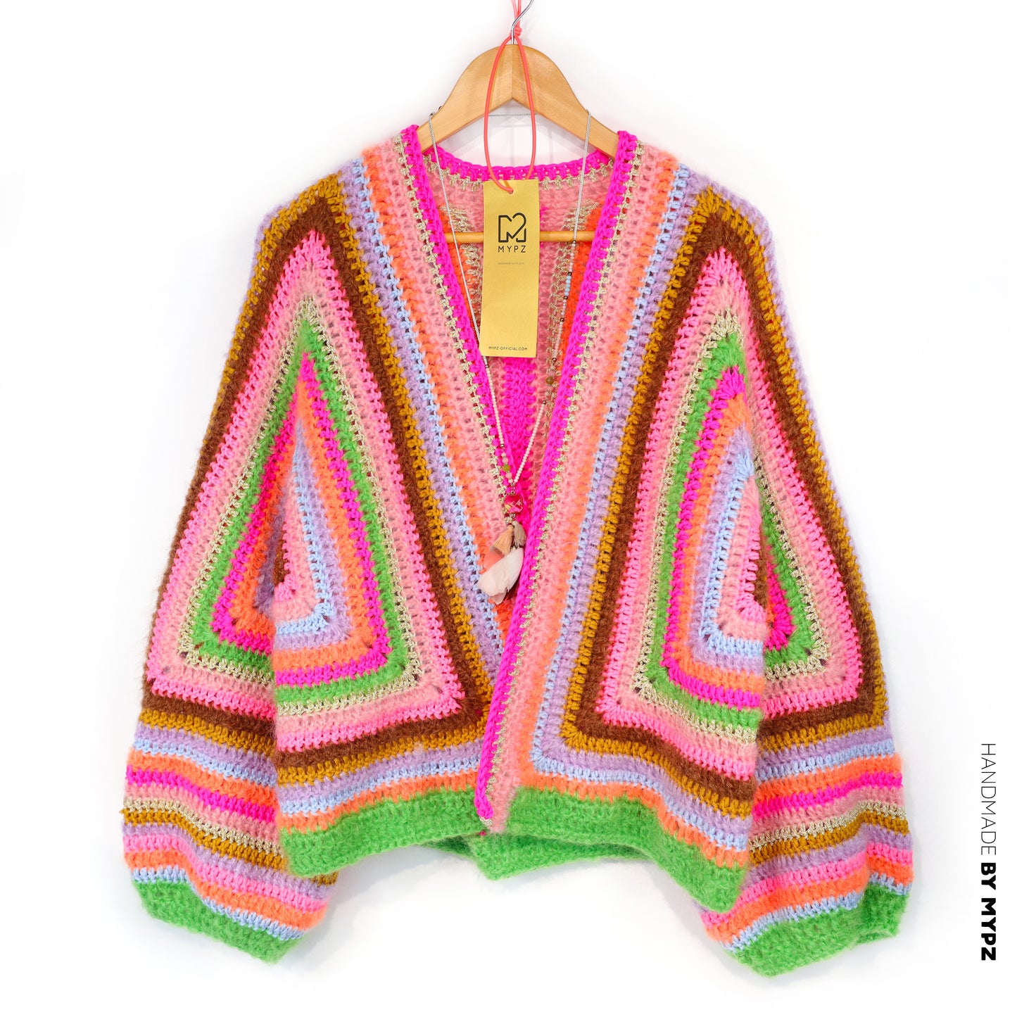 Haakpakket - MYPZ Hexagon Cardigan Vibrant Soul (ENG-NL-DE-FR-ES)