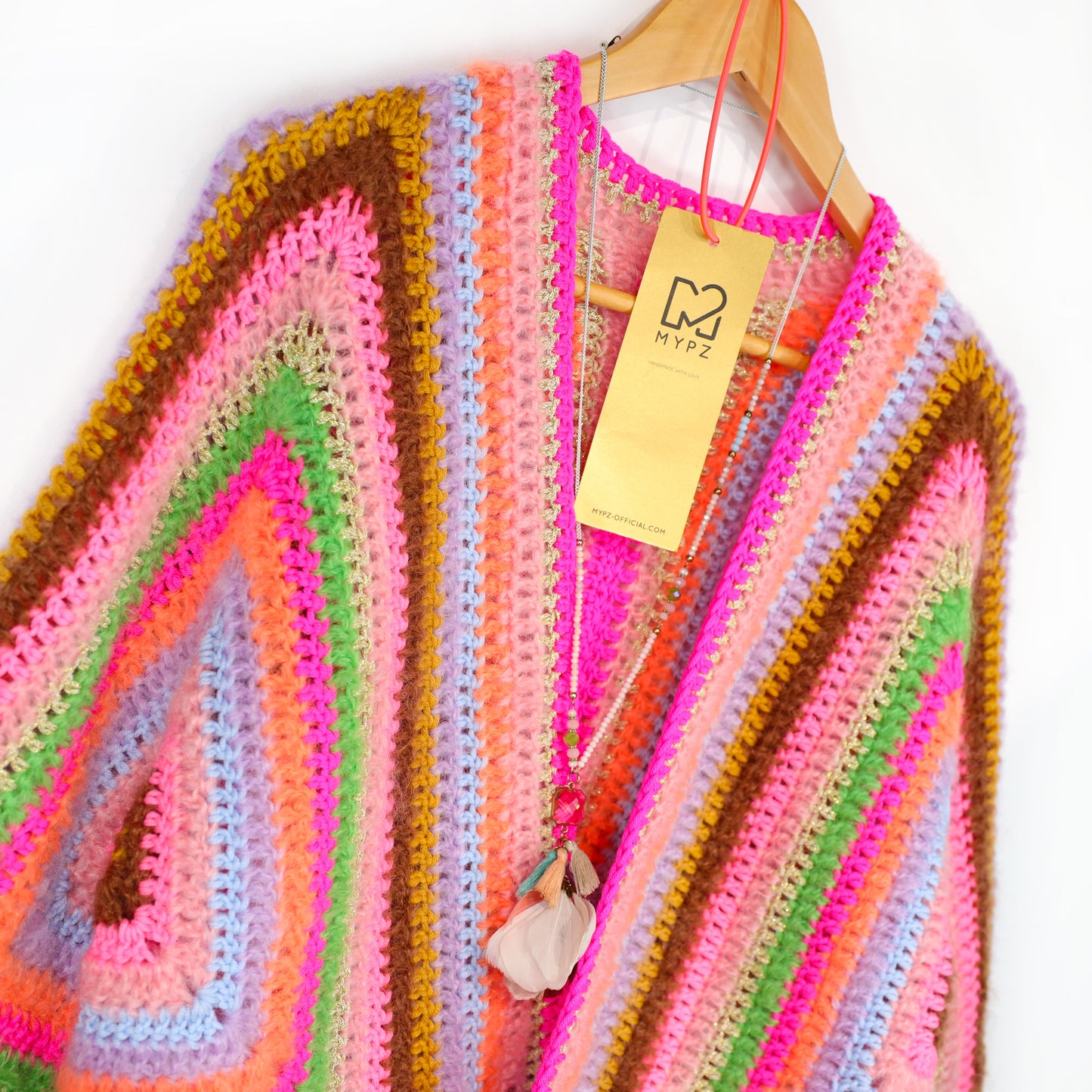 Haakpakket - MYPZ Hexagon Cardigan Vibrant Soul (ENG-NL-DE-FR-ES)