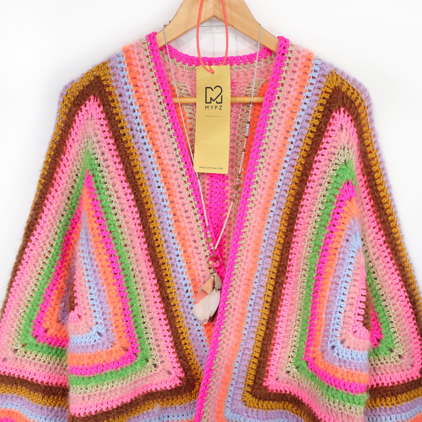 Haakpakket - MYPZ Hexagon Cardigan Vibrant Soul (ENG-NL-DE-FR-ES)