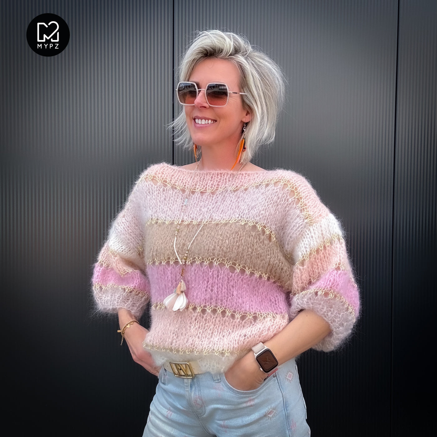 Breipakket – MYPZ Light Mohair top Beige No10 (ENG-NL-DE)