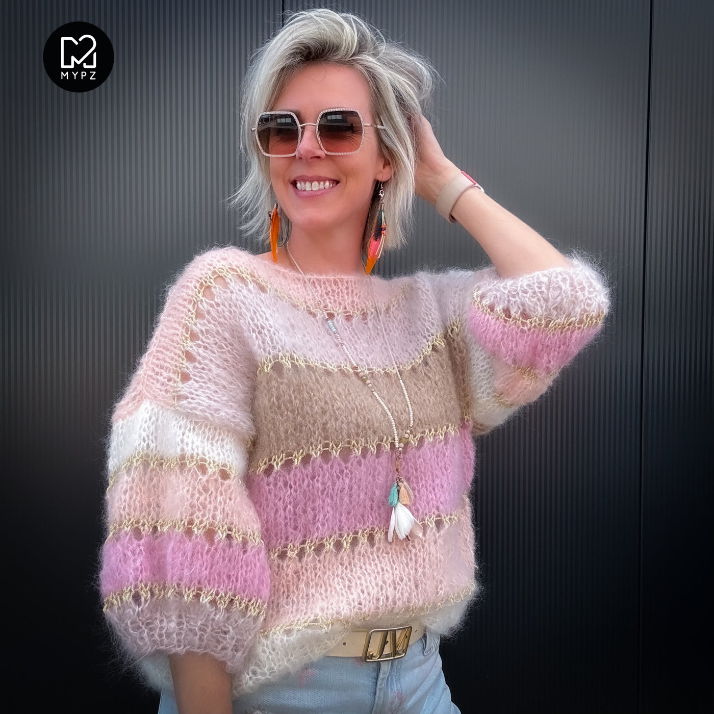 Breipakket – MYPZ Light Mohair top Beige No10 (ENG-NL-DE)
