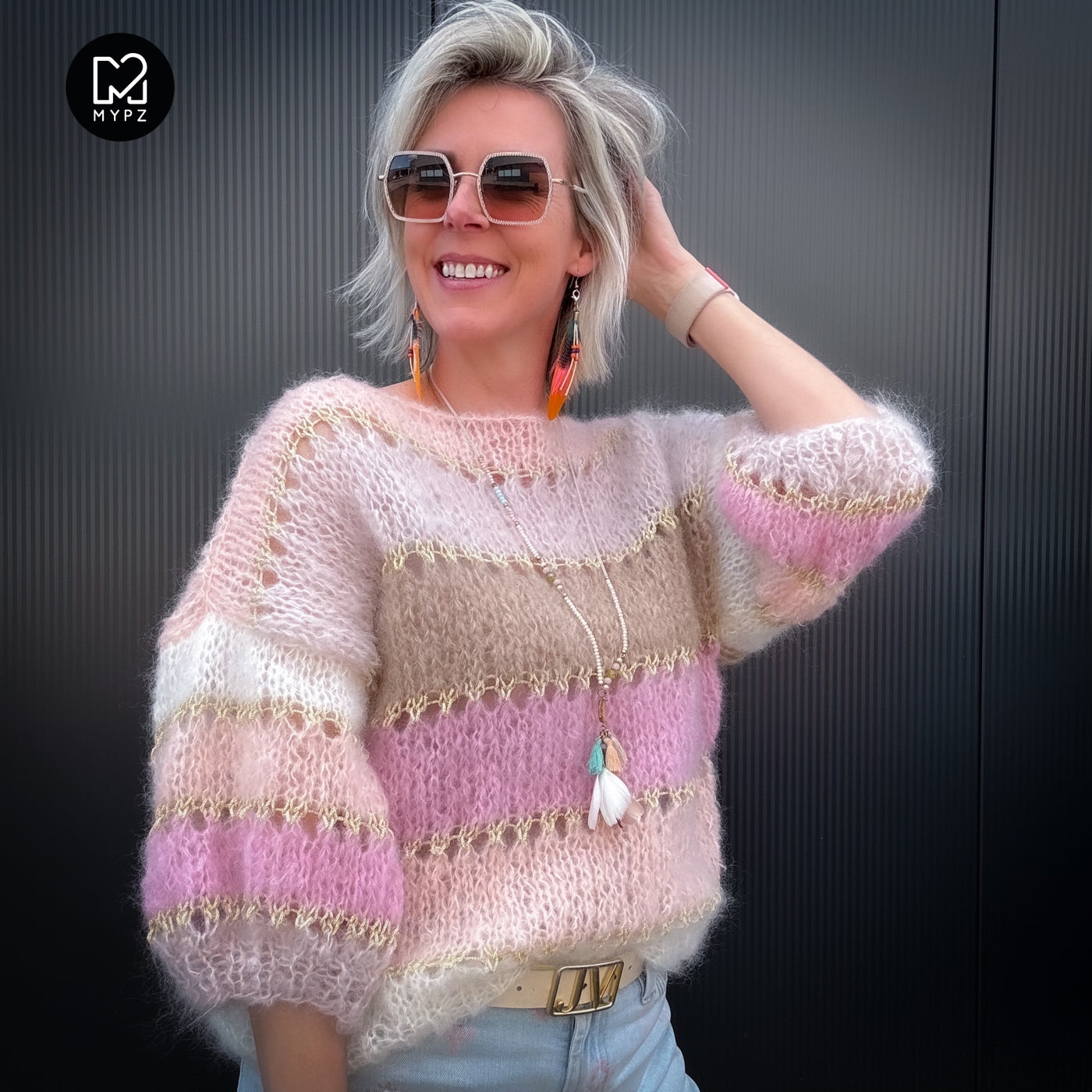 Breipakket – MYPZ Light Mohair top Beige No10 (ENG-NL-DE)