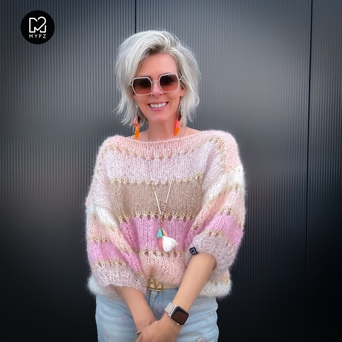 Breipakket – MYPZ Light Mohair top Beige No10 (ENG-NL-DE)