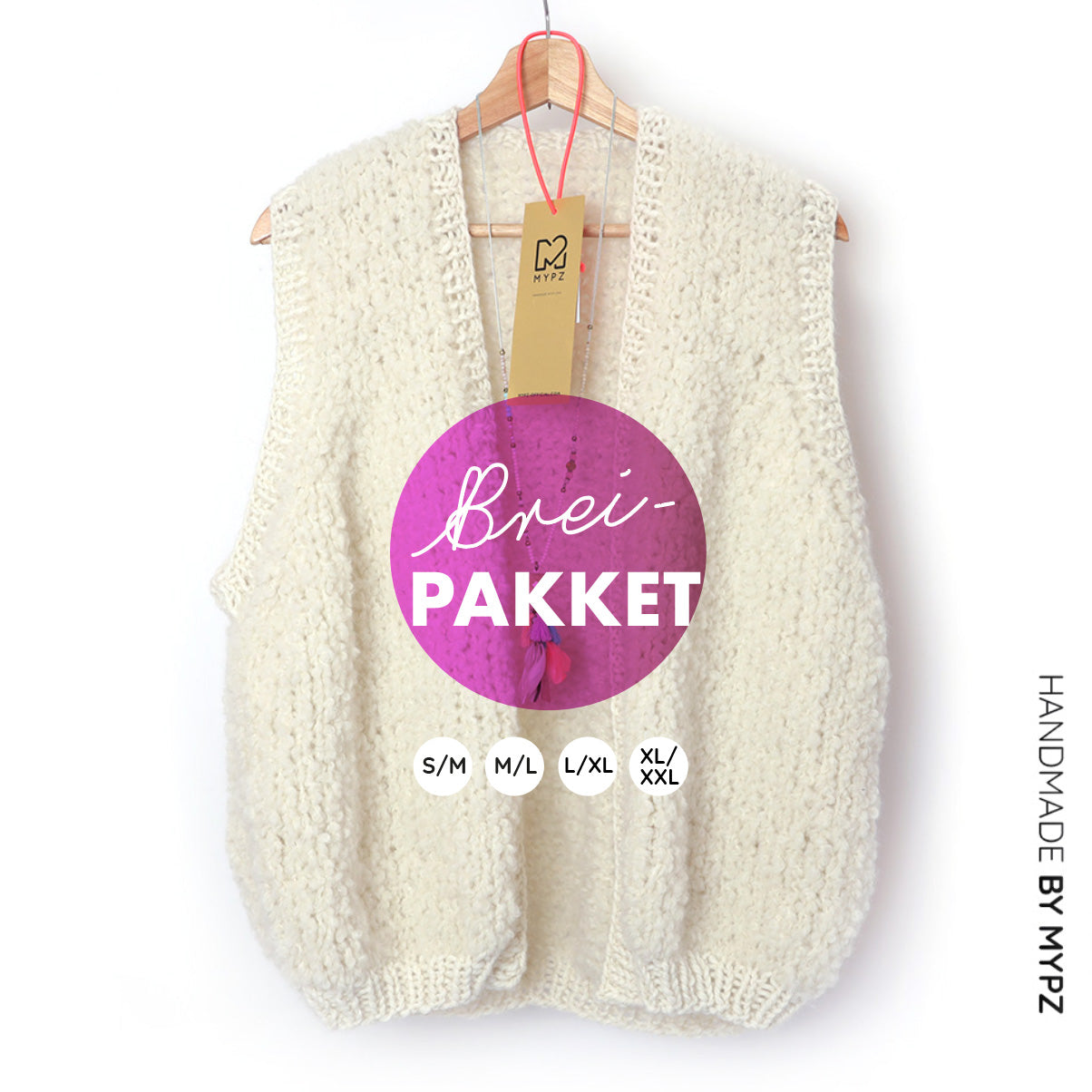 Breipakket - MYPZ Chunky Teddy Gilet Star no10