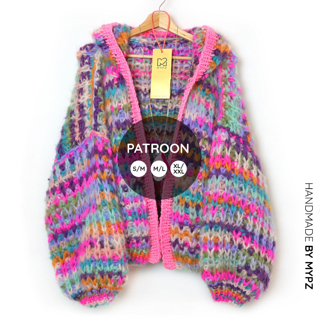 Breipatroon – MYPZ Chunky Mohair Rib Vest Confetti No.12 (ENG-NL)