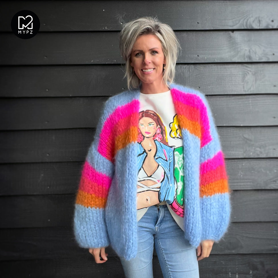 Breipakket – MYPZ Chunky Mohair vest Fluffy Cloud No.15 (ENG-NL-ES)