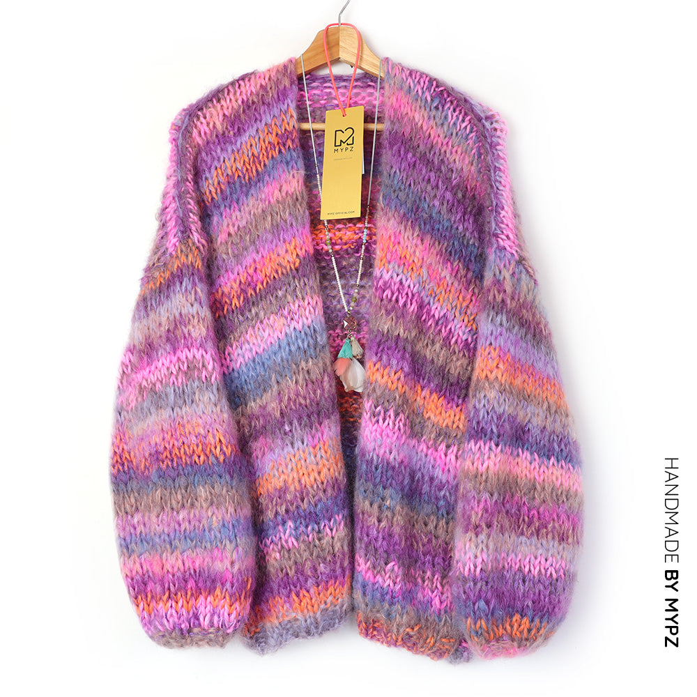 Breipakket – MYPZ Chunky mohair cardigan Majestic No.15 (ENG-NL)