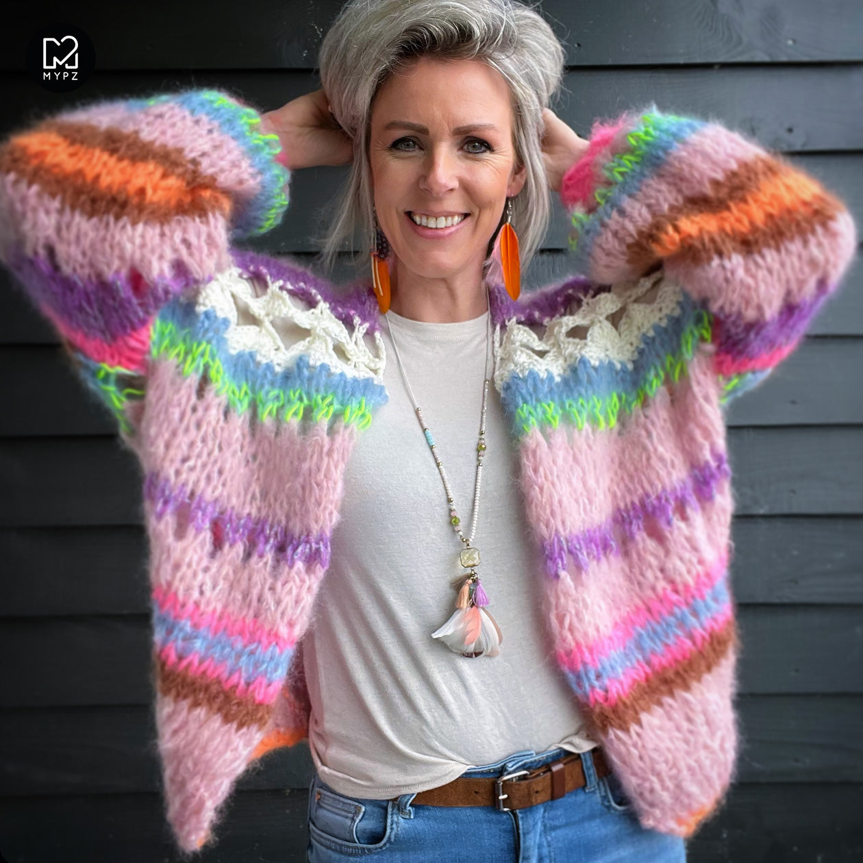 Breipakket – MYPZ Chunky Mohair vest Miami No.15 (ENG-NL)