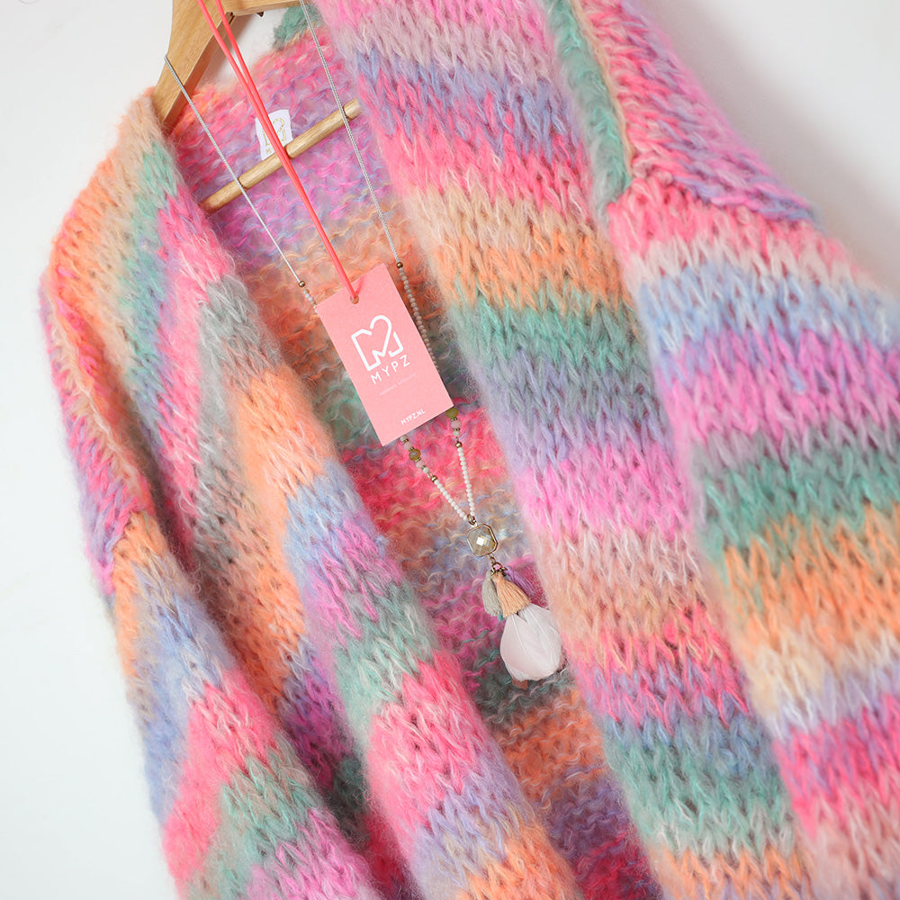 Breipakket – MYPZ  Chunky Mohair Cardigan Pastelicious No15 (ENG-NL)