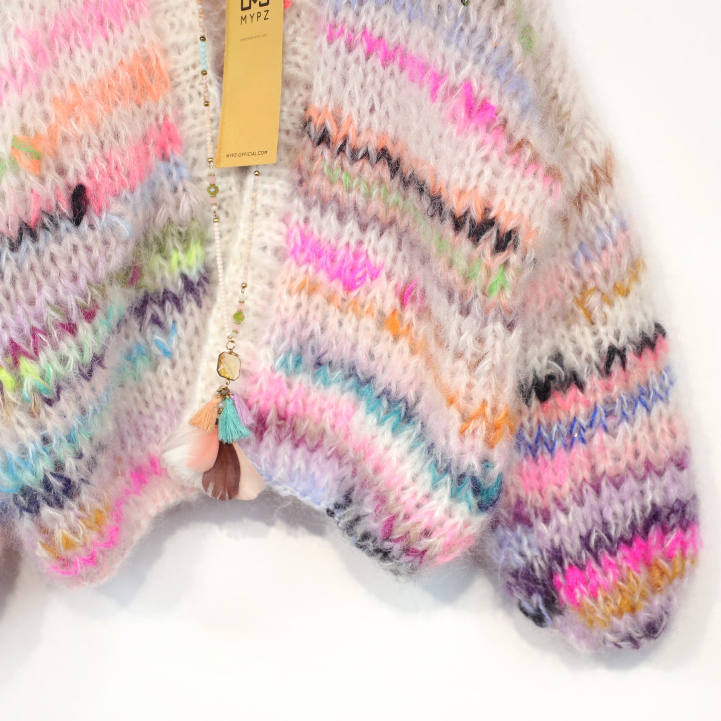 Breipakket – MYPZ Chunky Mohair Cardigan Scrap Yarn No12 (ENG-NL-DE)