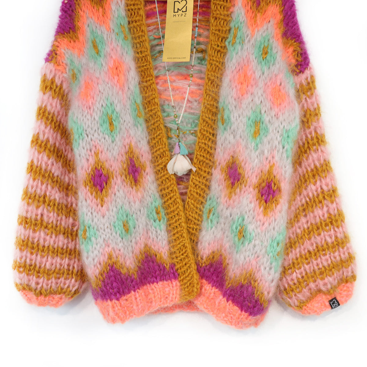 Knitting Kit – Chunky Mohair Jacket Flora No.12 (ENG-DE-NL-ES-FR-IT-DA-SV-NO)